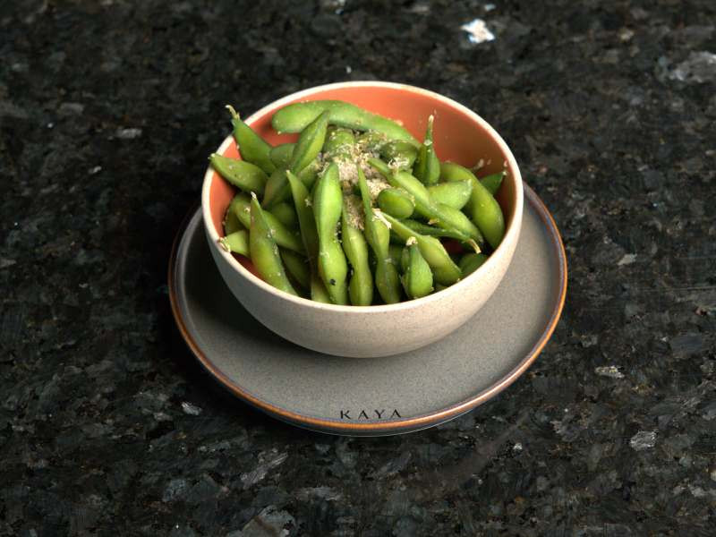 KAYA Bahrain Food Menu EDAMAME SALT (V)
